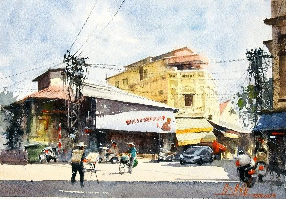 Tranh màu nước 4